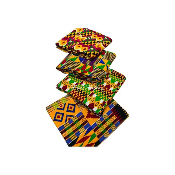 Wrap Dress / Ankara Kente Print - 1360 H main image 0